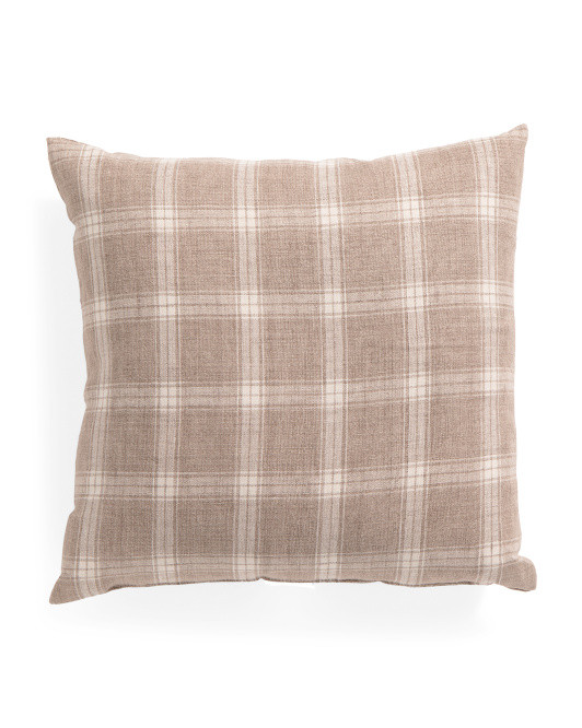 Made In Usa Linen 22x22 Preston Pillow | TJ Maxx