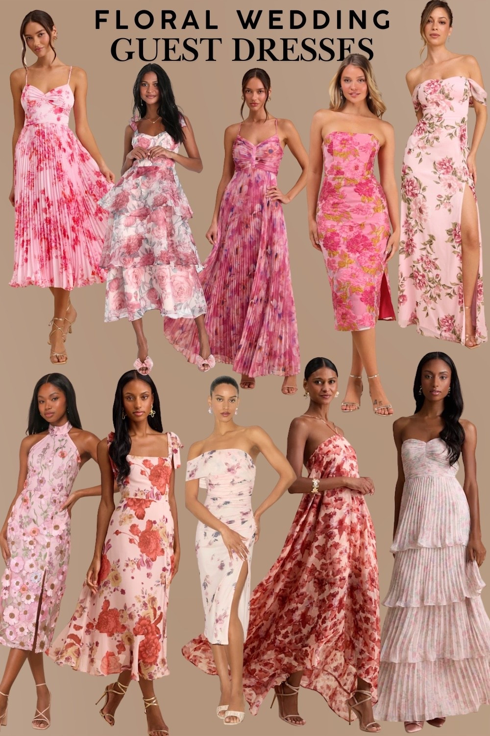 Floral Wedding Guest Dresses 💐🌸🩷


#lulus
#lulu dresses
#spring dresses
#spring wedding 
#summer wedding
#spring outfits
#spring bridal shower
#trending spring dresses
#bridal shower dress 
#wedding guest dress 
#bridesmaid dress
#pink dress
#pink floral dress
#floral dress 
#tiered ruffle dress  
#prom Dress 
#maxi dress
#midi dress
#mini dress
#halter dress 
#sheer dress
#strapless dress
#flowy dress
#cutout dress
#sweetheart neckline
#satin dress
#wine tasing outfit
#wine tasting dress 
#spring fashion inspo
#summer fashion inspo 
#affordable fashion
#affordable dresses 
#tropical vacation dress 
#vacation outfit
#vacation dress
#easter dress
#easter outfit
#church dress
#dresses under $100 

#LTKWedding #LTKootd #LTKSaleAlert