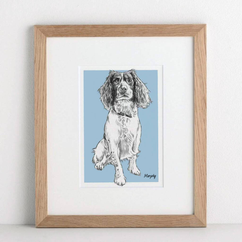 Personalised Pet Dog Lover Portrait | Not On The High Street