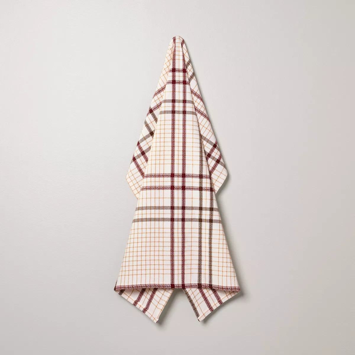 Fall Plaid Flour Sack Towel Burgundy/Brown - Hearth & Hand™ with Magnolia | Target