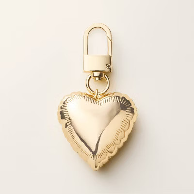 Mylar Balloon Heart Bag Charm Keychain - kate spade new york x Target Gold | Target