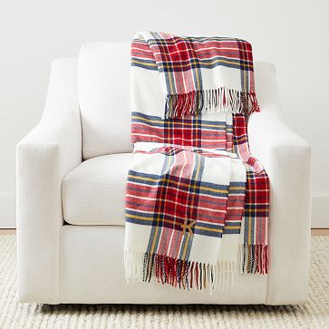 Italian Plaid Throw Blanket | Mark and Graham