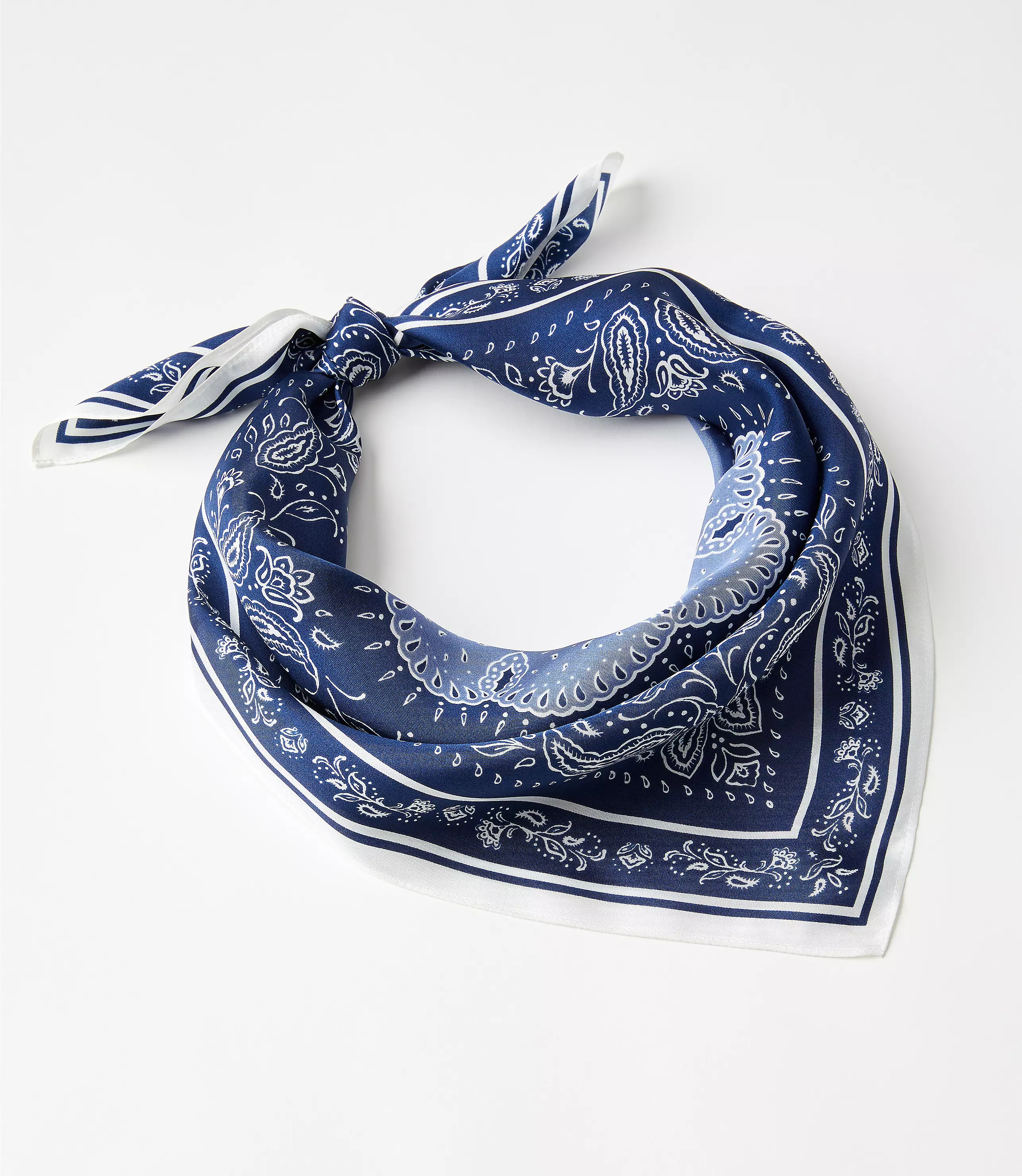 Bandana Silk Square Scarf | LOFT
