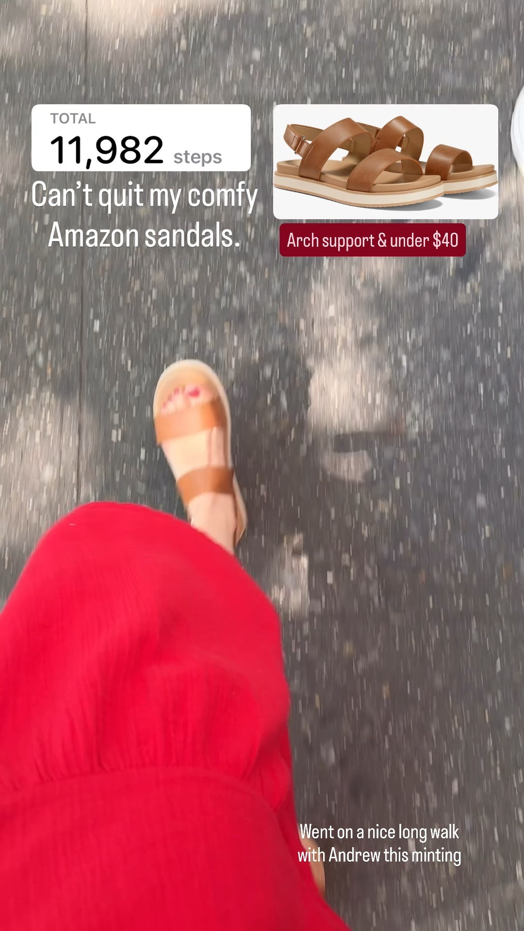Comfy under $40 sandals with arch support. wearing 7 (I’m usually between 6.5-7)

#LTKSeasonal #LTKSaleAlert