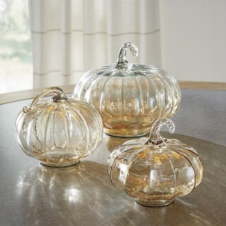 Penelope Handmade Harvest Decor Glass Pumpkin | Ballard Designs, Inc.