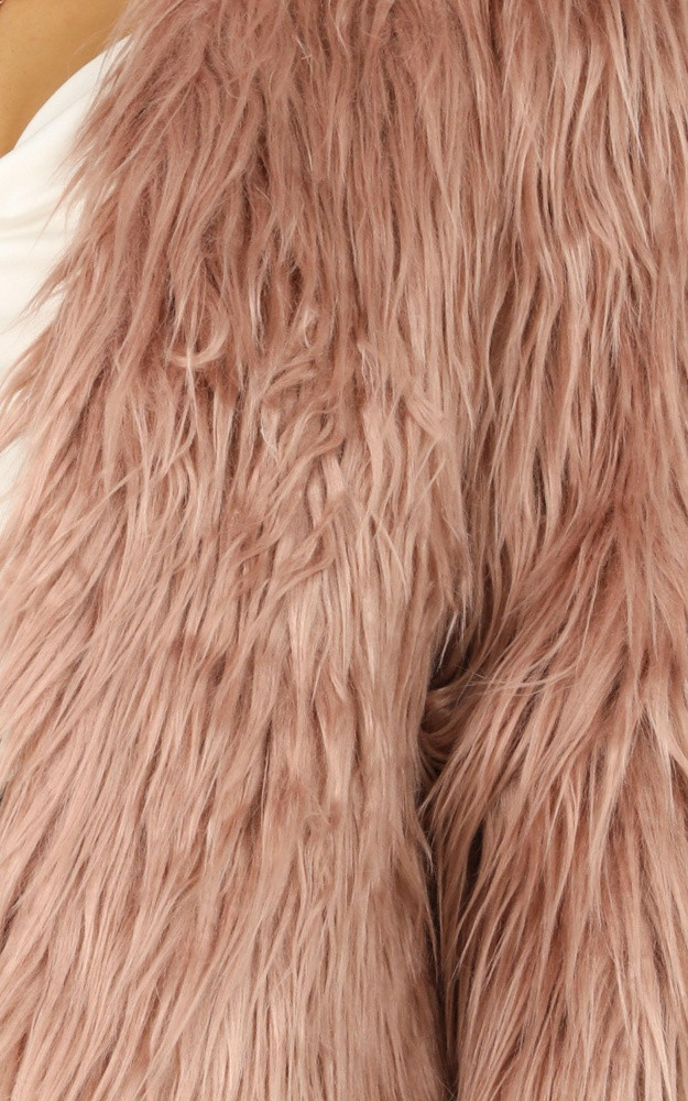 Faux Real Coat In Dusty Rose | Showpo - deactived