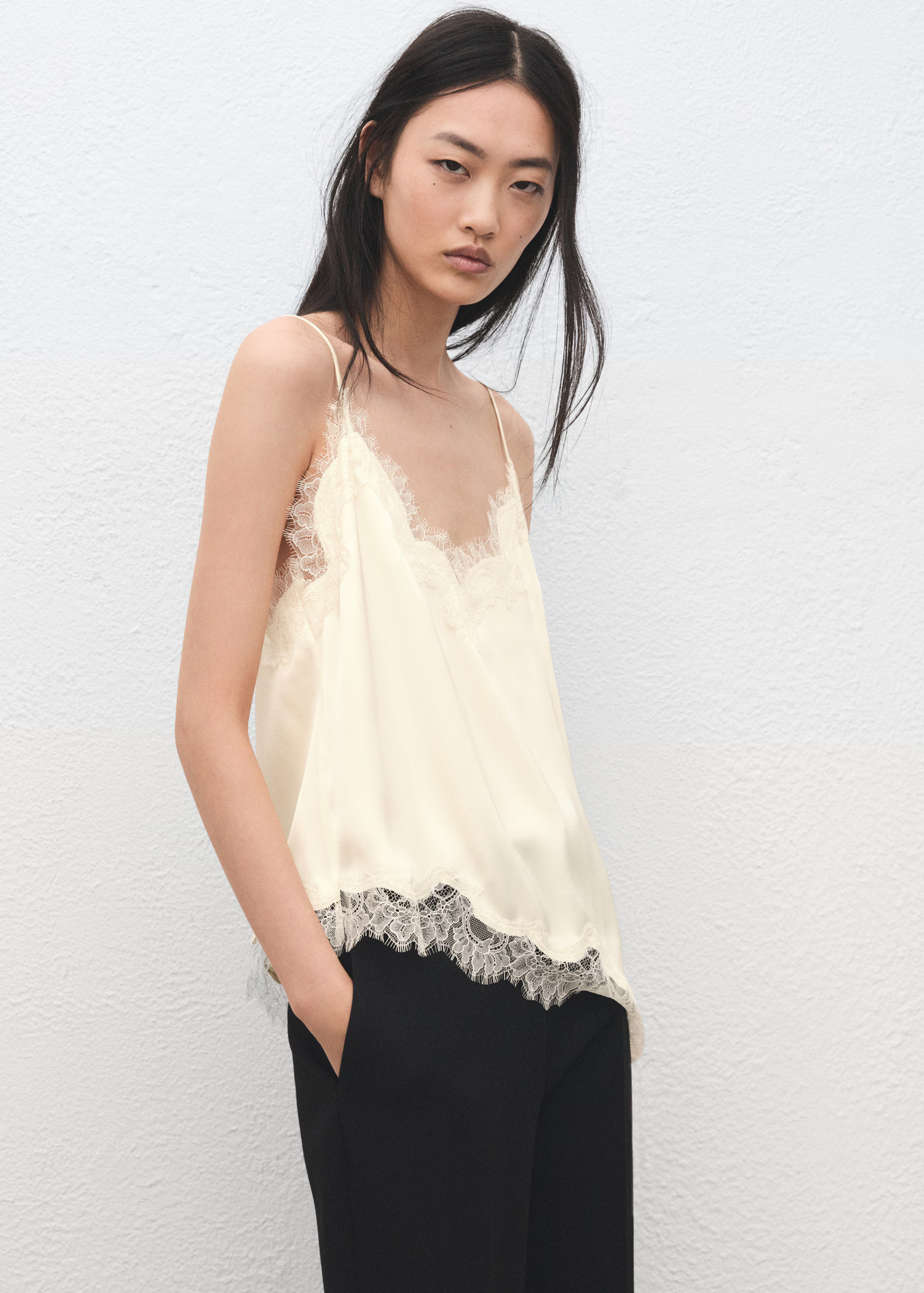 Lace top | Mango (US/MX/AU)
