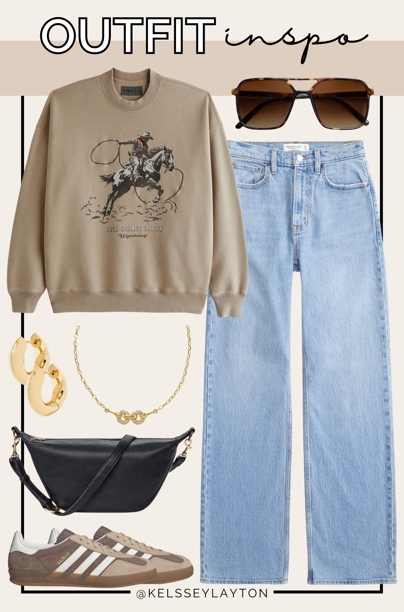 Outfit idea, Abercrombie, graphic sweatshirt 

#LTKFindsUnder50 #LTKStyleTip #LTKSaleAlert