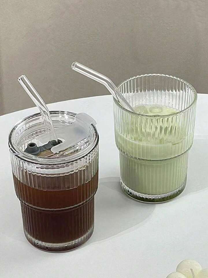 1 Peça Conjunto de Copos Energizantes de Verão com Tampa e Canudo - Adequado para Café, Água,... | SHEIN