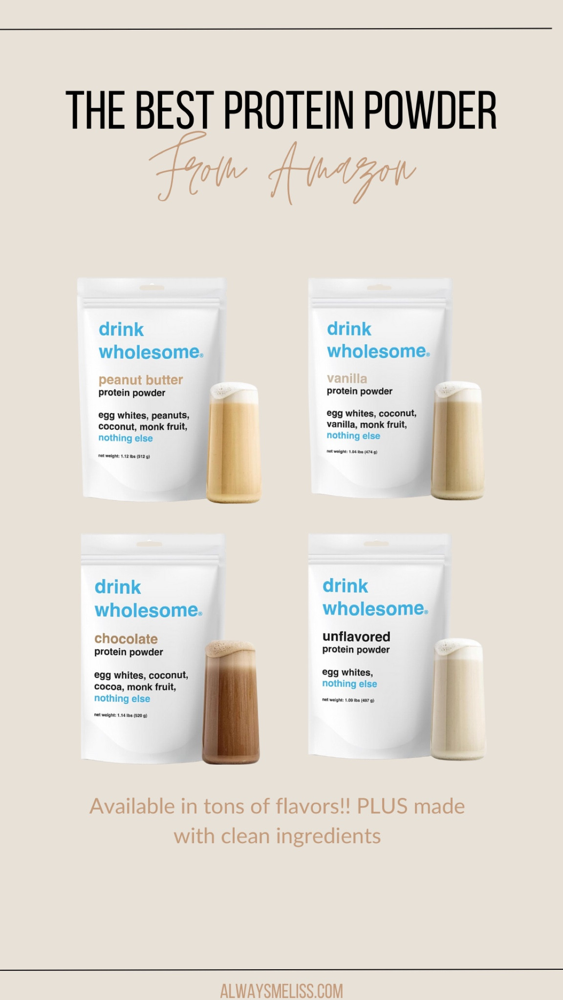 You all loved when I shared one of my fave protein powders! Love the taste and clean ingredients. Available in a handful of flavors and can get on Amazon!!

Protein Powder
Fitness 
Healthy Living 

#LTKfitness #LTKfindsunder100