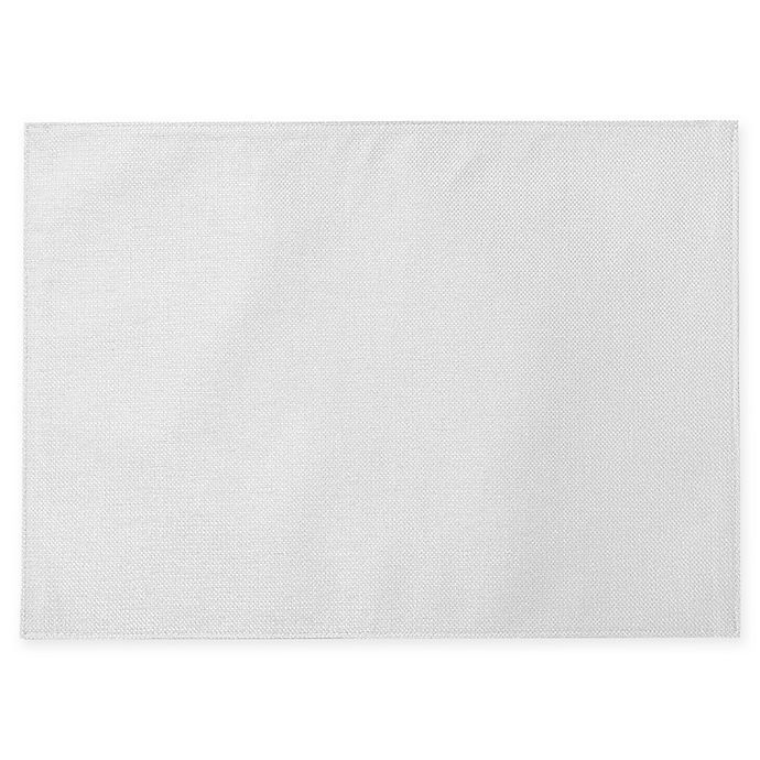 Basketweave Placemat in White | Bed Bath & Beyond