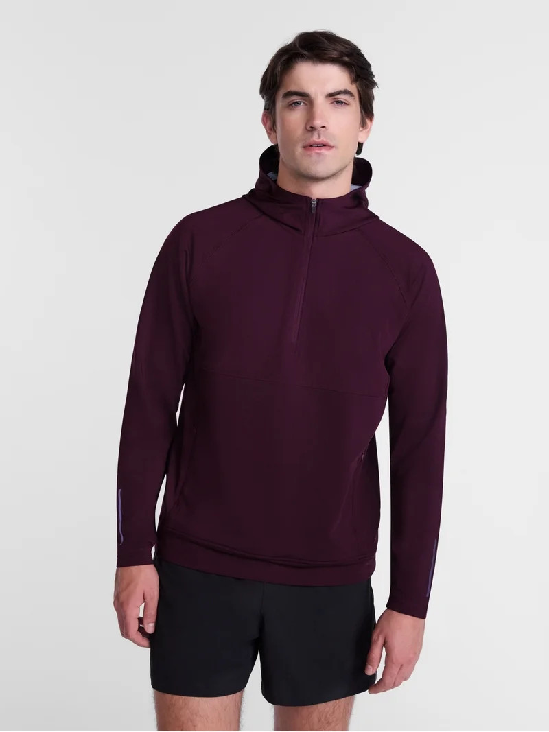 Avia Men's and Big Men's Hooded Half Zip Pullover, Sizes XS-4XLT | Walmart (US)