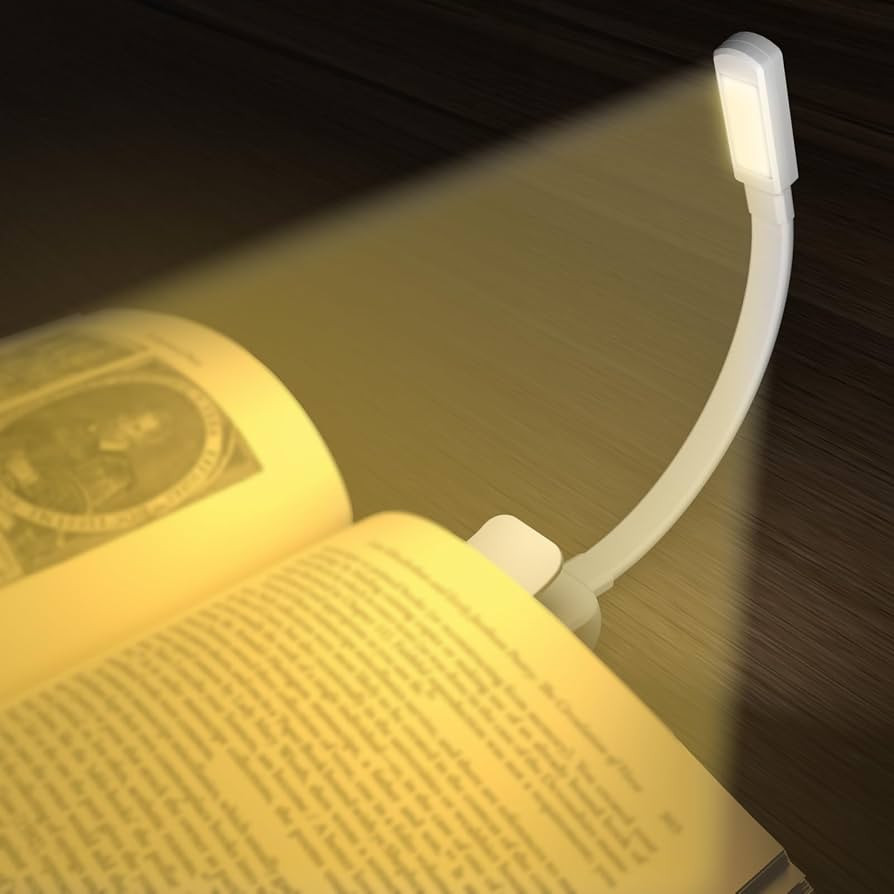 Book Lights for Reading at Night,Reading Lights,AAA Battery Clip-On Led Reading Light with 3 Colo... | Amazon (US)