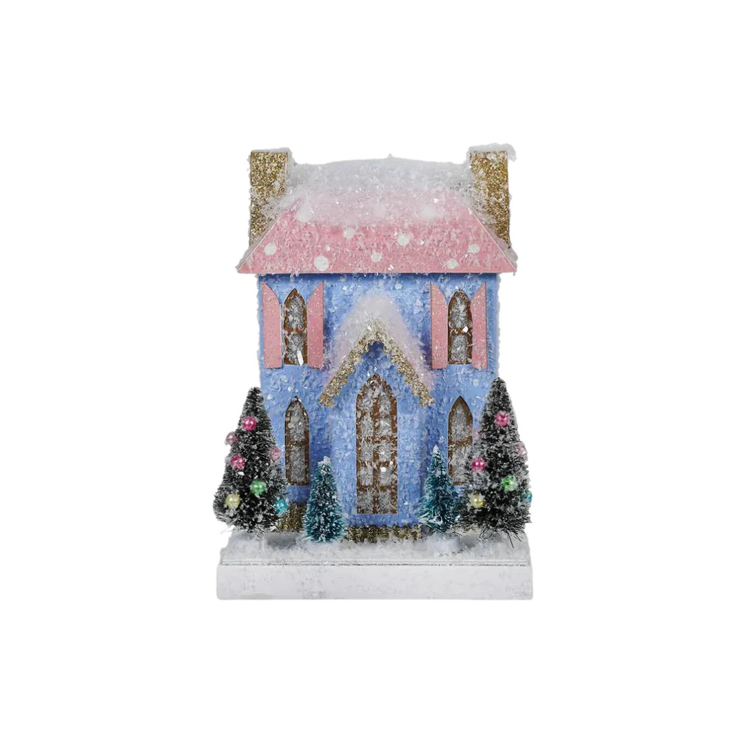 Petite Blue & Pink House | Pink Antlers