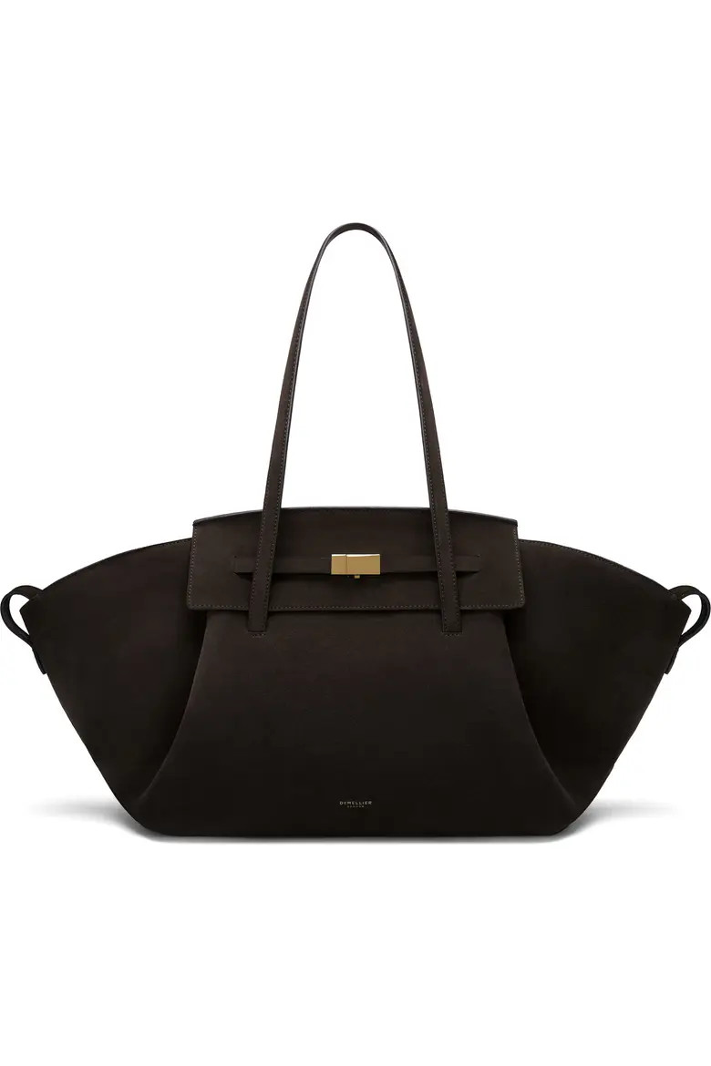 DeMellier The Brooklyn Leather Tote in Black at Nordstrom | Nordstrom