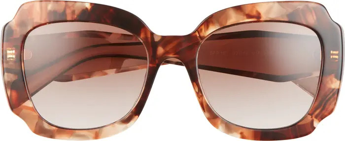 Prada Havana 52mm Gradient Geometric Sunglasses | Nordstrom | Nordstrom