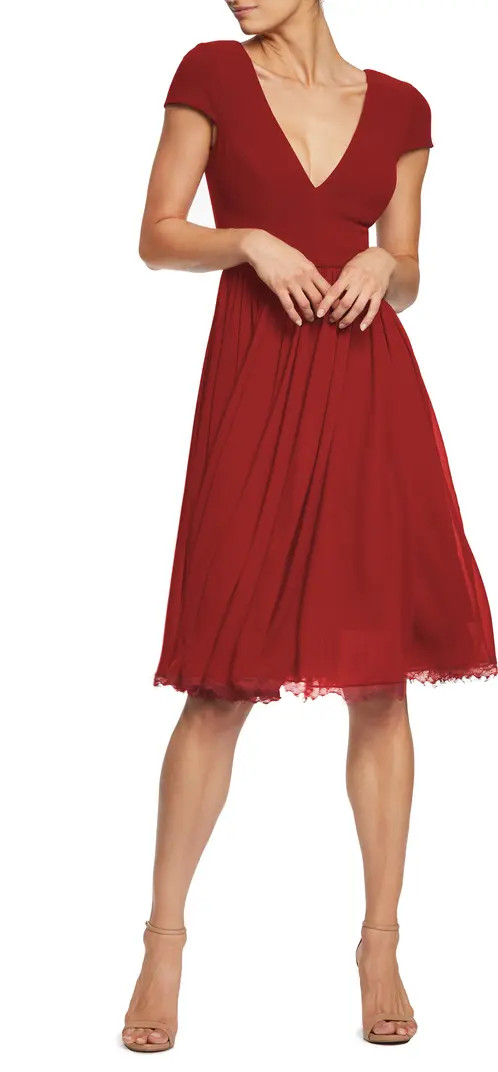 Corey Chiffon Fit & Flare Cocktail Dress | Nordstrom