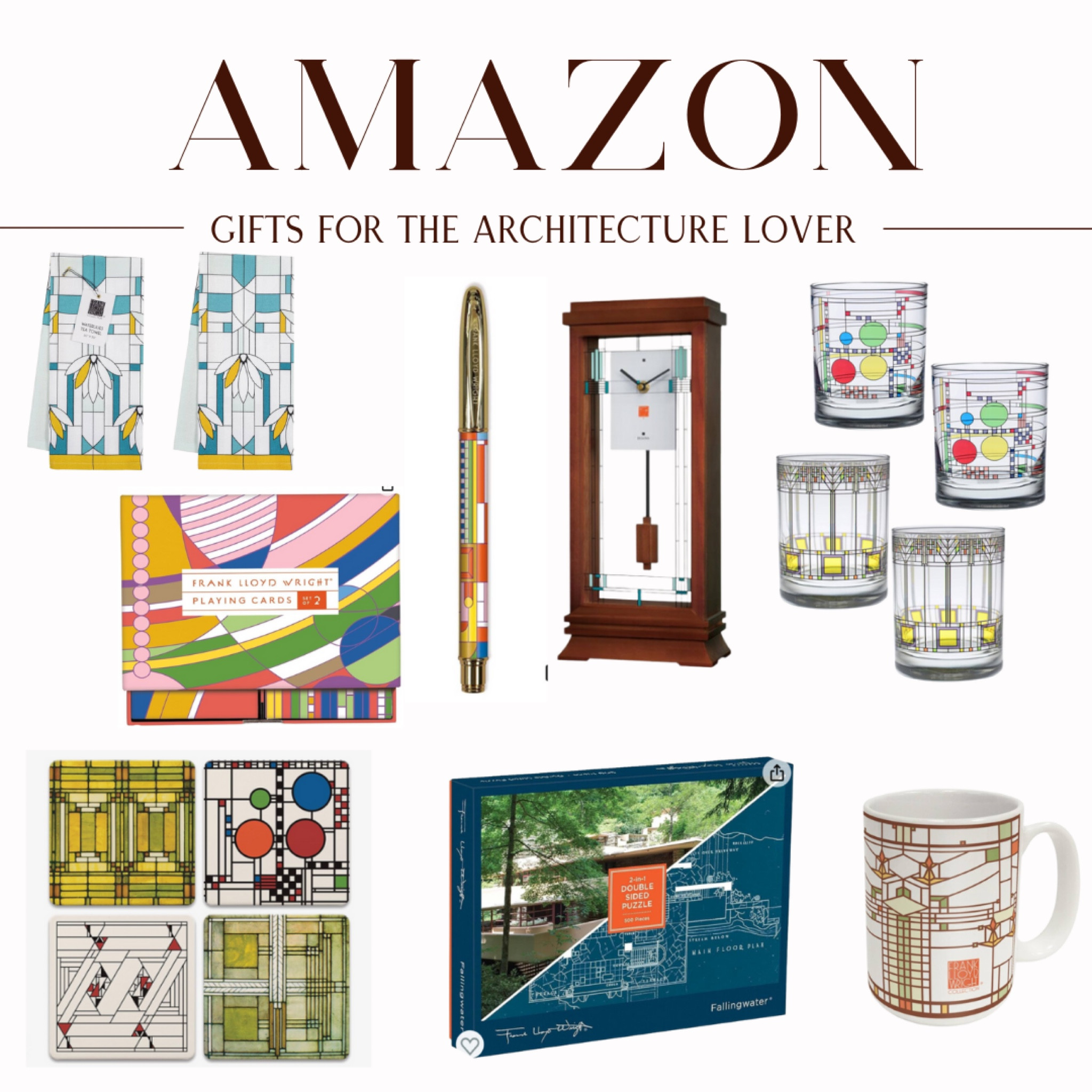 Gifts for the Architecture lover in your life! Love all of these Frank Lloyd Wright inspired items! 😍 

#LTKhome #LTKHoliday #LTKGiftGuide