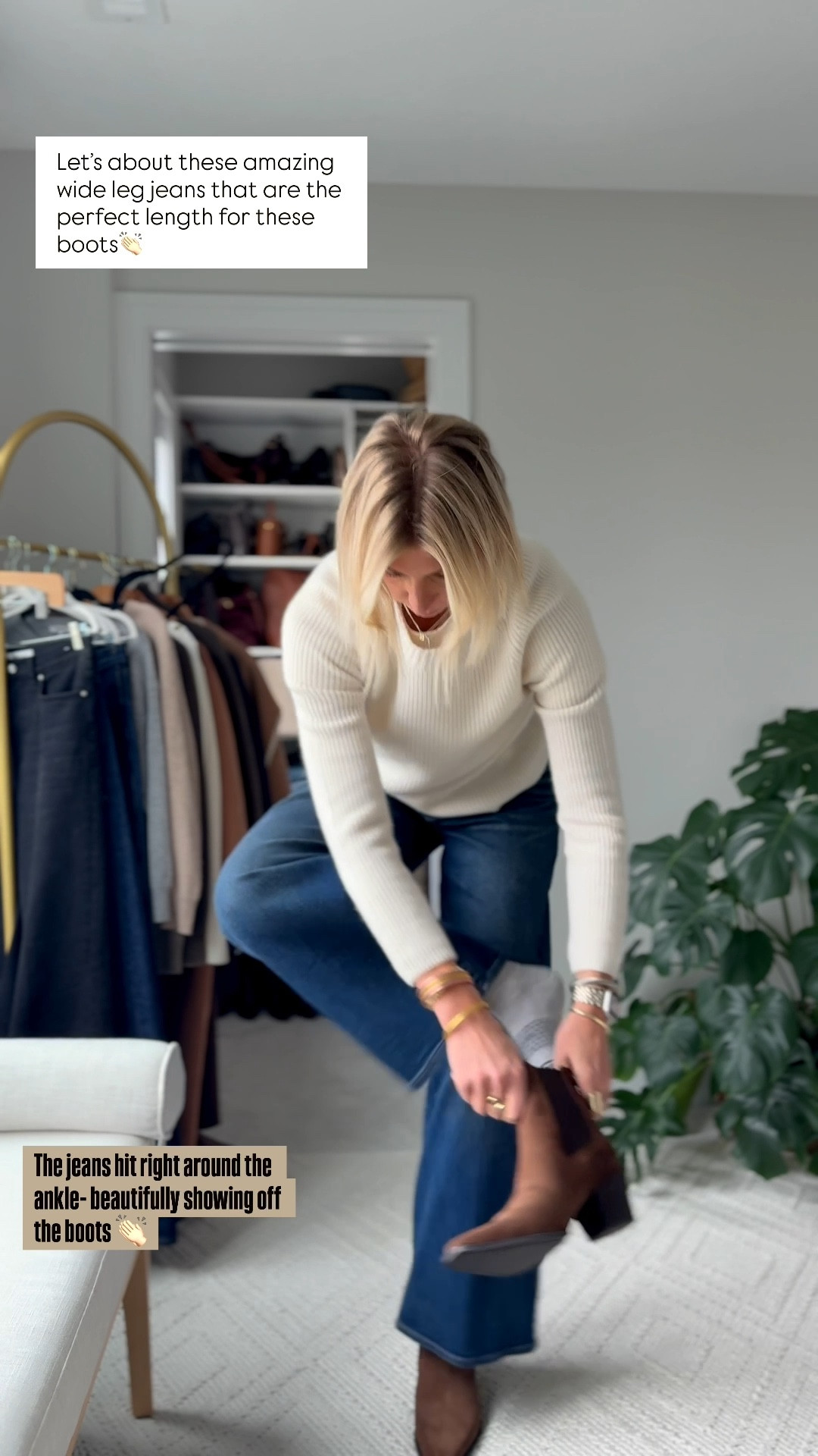 These figure flattering, perfect style to pair with views elevated Chelsey boots! I am get your true size in these jeans. They are 98% cotton, 2% elastane so they have the perfect amount of stretch. I am 5’ 10”,
Wearing the regular length. These also come in petite and tall sizes 👏🏻
Use code: LETSGO for 40% off!!!

#LTKOver40 #LTKgrwm #LTKCyberWeek