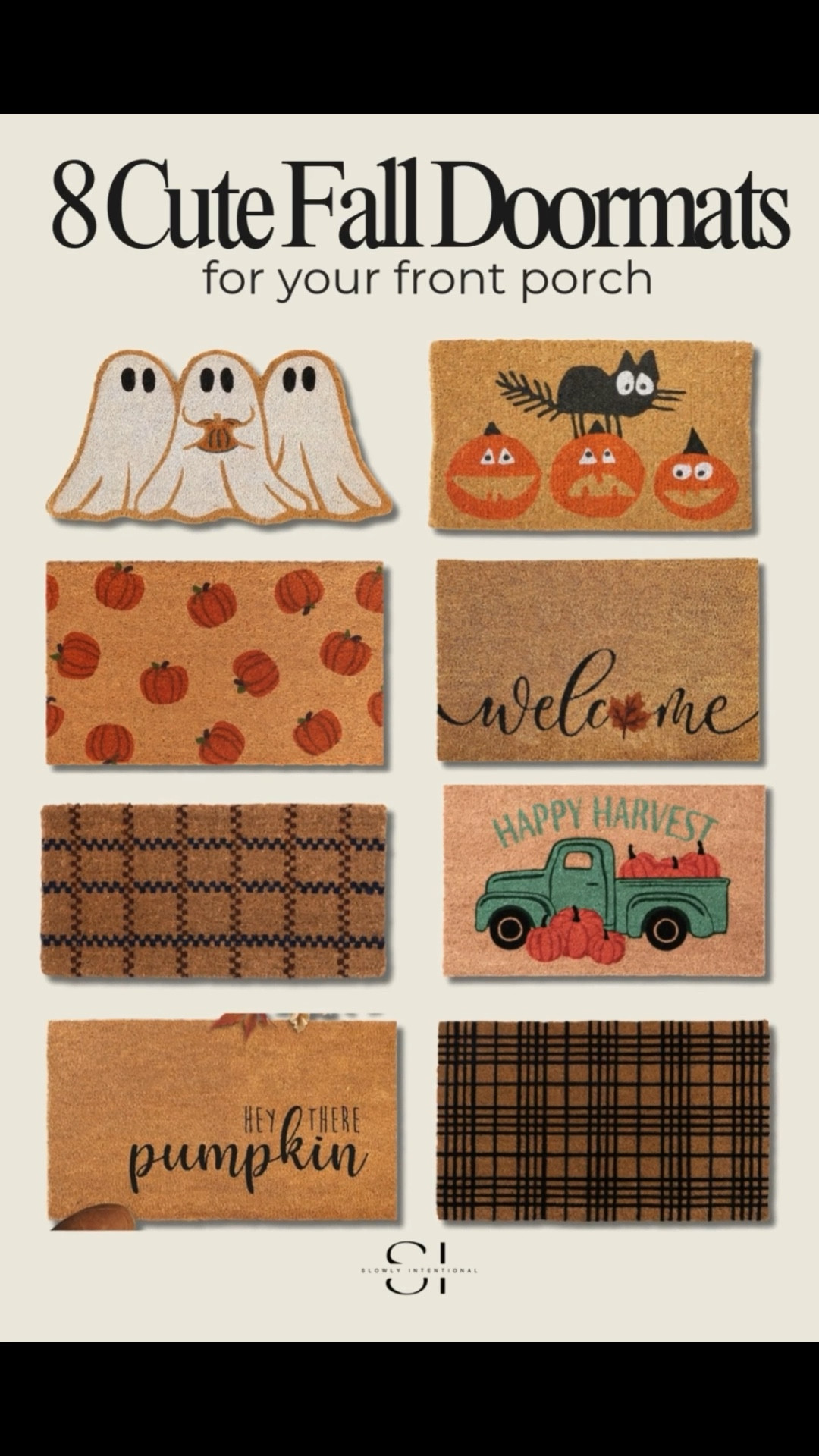 Dress up your front porch for fall with these cute doormats! Whether you love pumpkins, ghosts, plaid, or cozy harvest vibes, these mats bring the perfect seasonal touch to your entryway. They’re simple, stylish, and a fun way to welcome friends and trick-or-treaters.

#LTKSeasonal #LTKHome