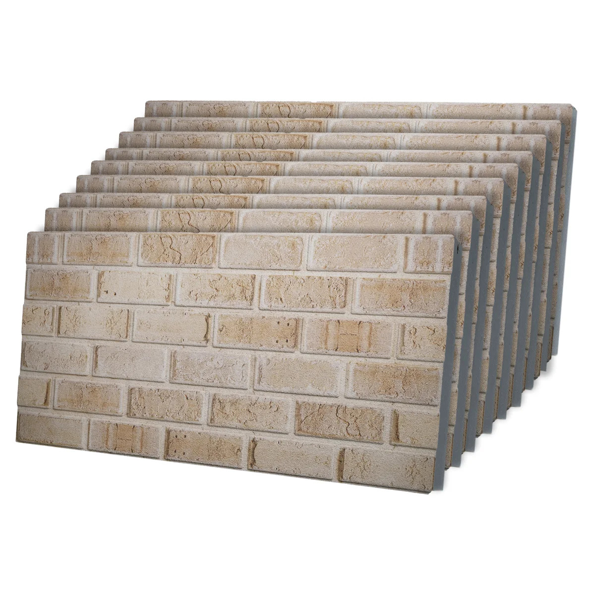 3D Faux Brick Wall Panels, Lightweight Foam Decorative Wall Paneling for Interior & Exterior Use,... | Wayfair North America