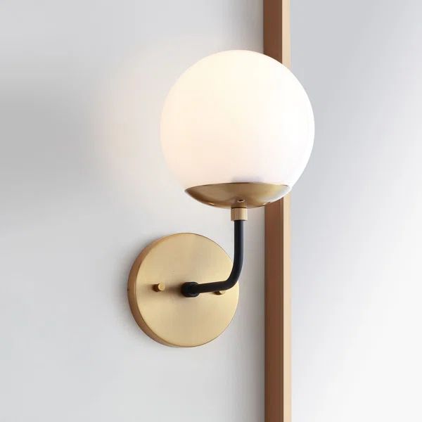 Woodview 1 - Light Gold Armed Sconce | Wayfair North America