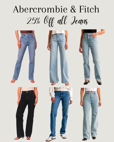 Abercrombie and Fitch 25% off all jeans! 🤍

#LTKSpringSale #LTKsalealert #LTKMostLoved