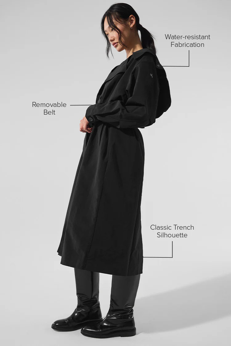 Daybreak Long Coat - Black | Alo Yoga (US)