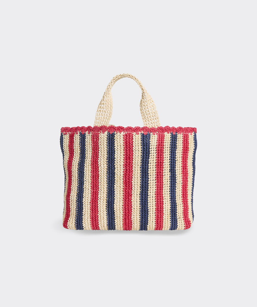 Striped Straw Tote | vineyard vines