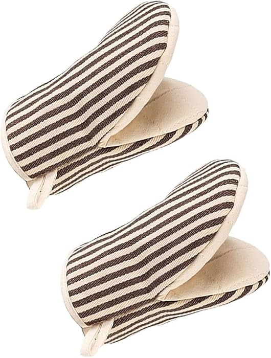 1 Pair Mini Oven Mitts,High Heat Resistant Oven Gloves,Kitchen Short Oven Mit with Hanging Loop f... | Amazon (US)