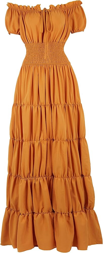 Zhitunemi Renaissance Costume Women Medieval Chemise Dress Peasant Tops Irish Under Dress | Amazon (US)