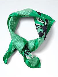 Geo Floral Small Square Scarf | Banana Republic US