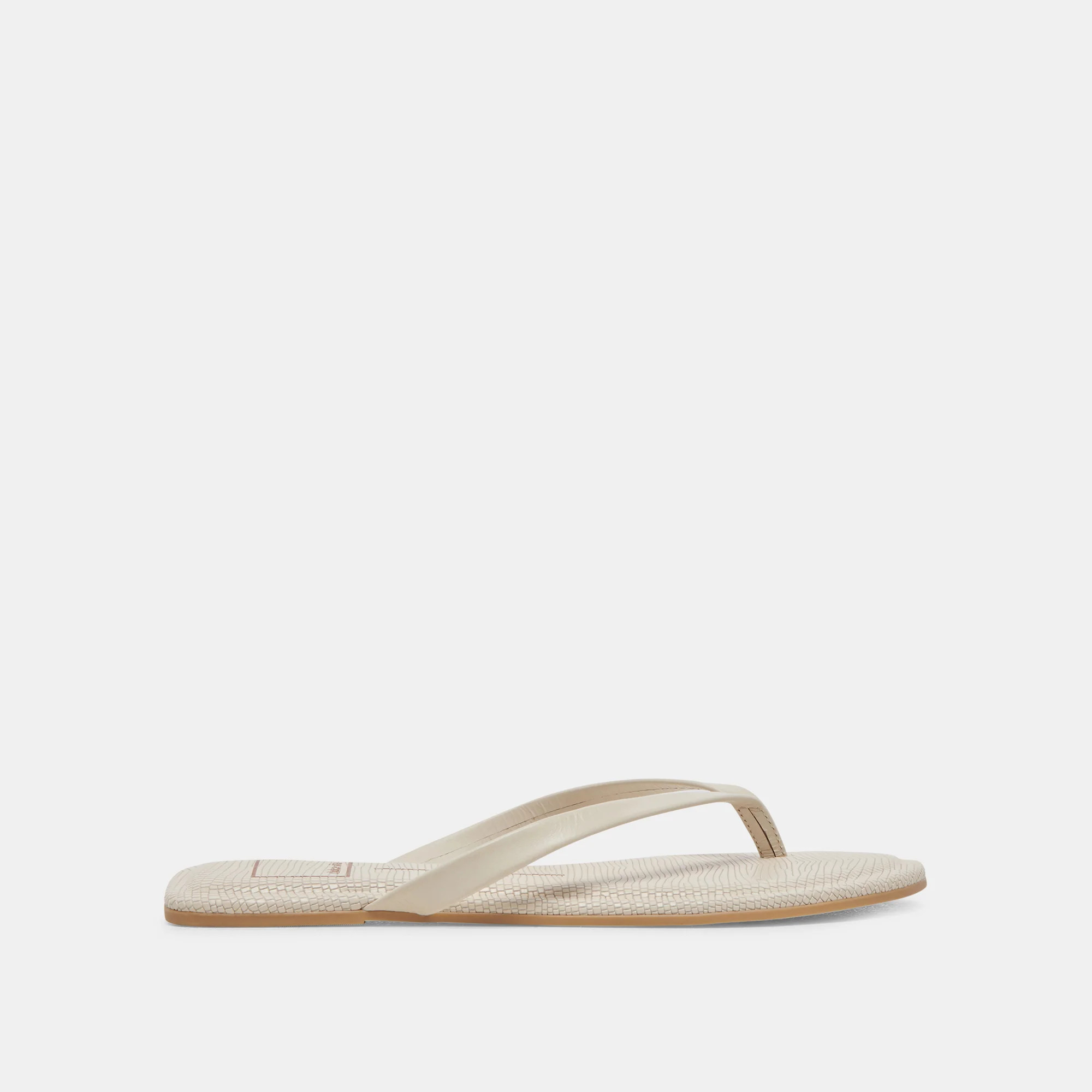 LAYNEY SANDALS IVORY LEATHER | DolceVita.com