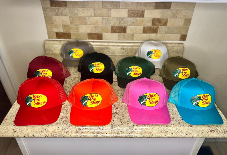 REAL Authentic Bass Pro Shop Hat Adjustable with Tags included "Choose Your Color" Fast Free USA ... | Etsy (US)