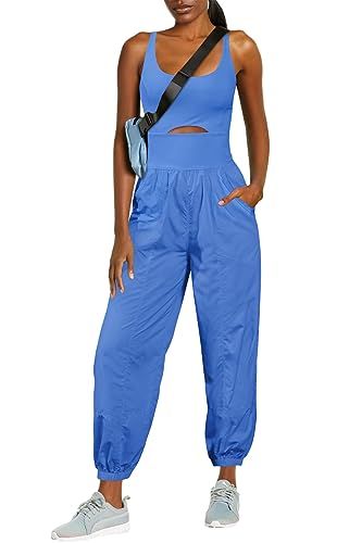ReachMe Womens Running Onesie Workout Rompers Hiking Romper Outfits One Piece Workout Jumpsuits w... | Amazon (US)