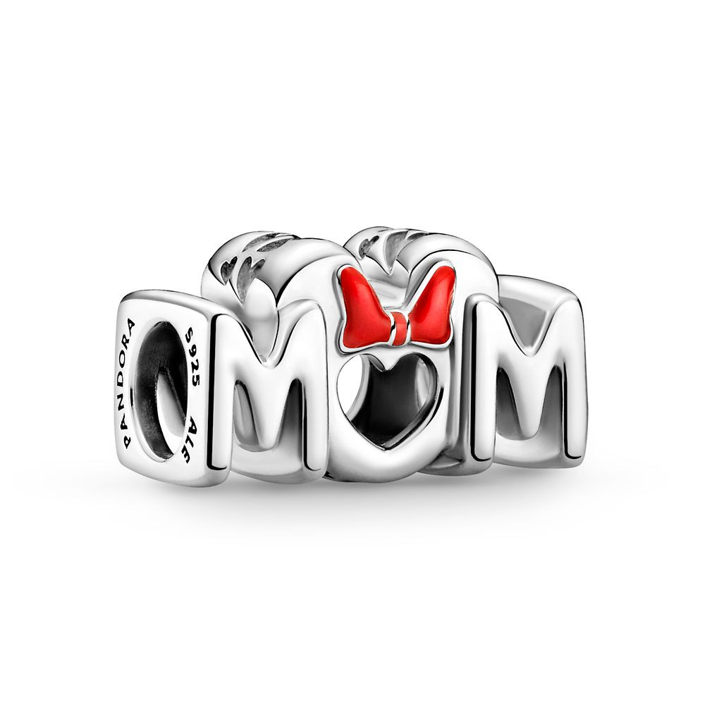 Minnie Mouse Icon ''Mom'' Charm by Pandora | Disney Store