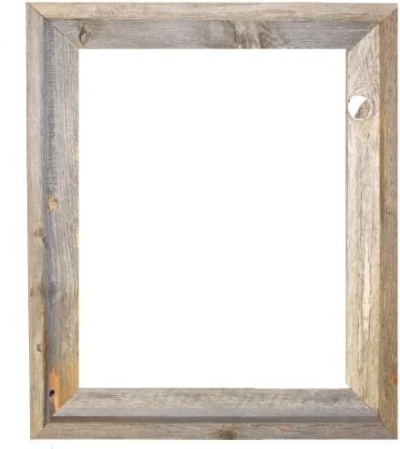 16x20-2" Wide Signature Reclaimed Rustic Barnwood Open Frame - No Glass Or Back | Amazon (US)