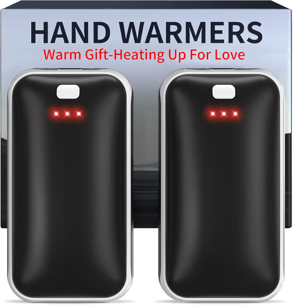 Lerat Hand Warmers Rechargeable, 2 Pack Electric Hand Warmer, Reusable Portable Pocket Heater USB... | Amazon (US)