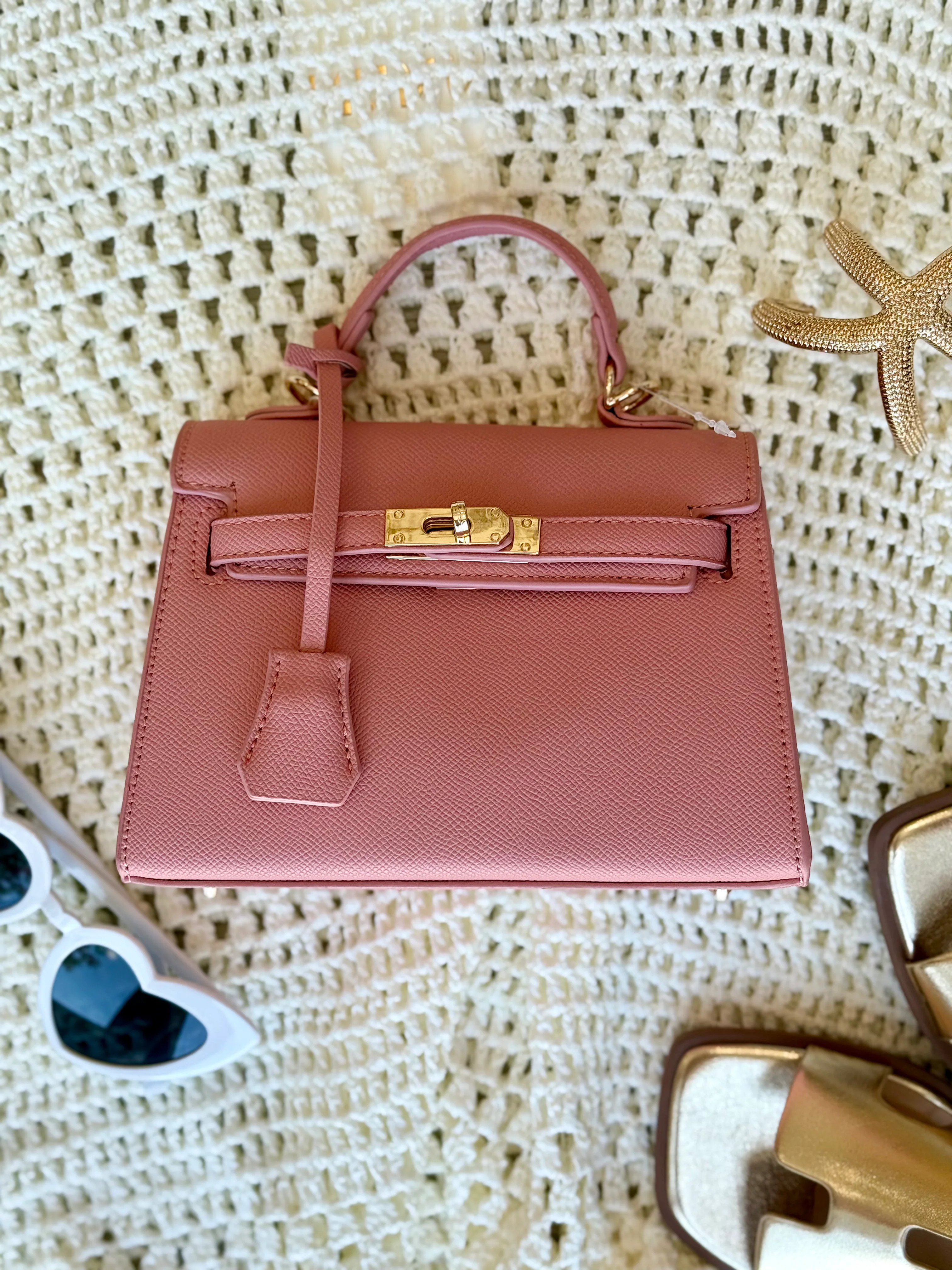 NEW!! Icon Mini Purse in Pink | Glitzy Bella