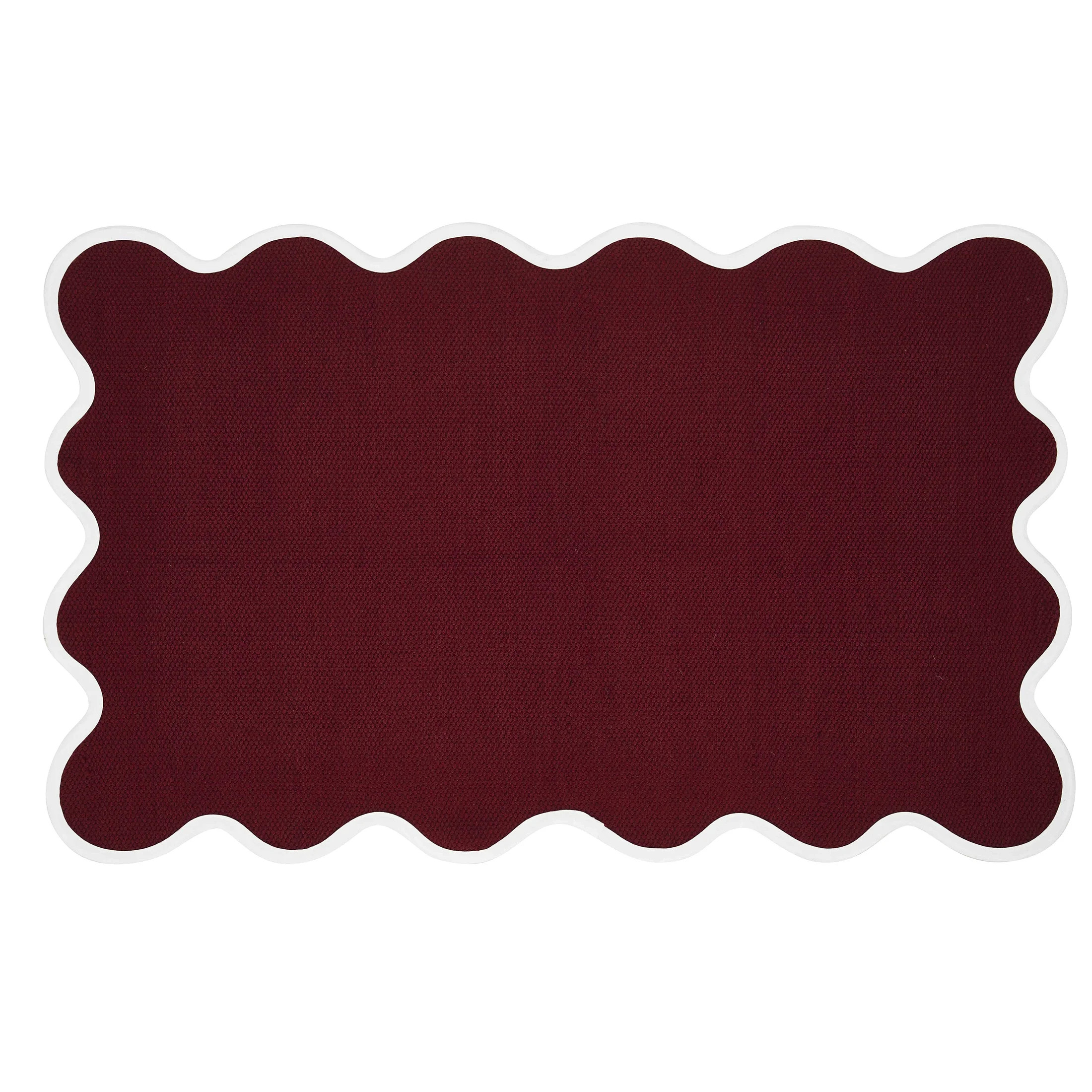 My Texas House Red Scallop Indoor/Outdoor Layering Rug, 24" x 38" | Walmart (US)