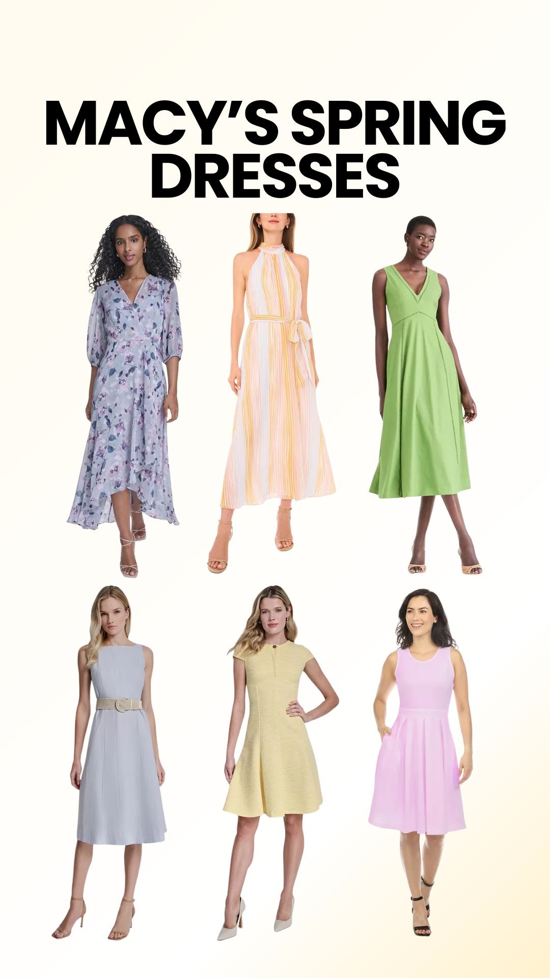 Spring is here, and the spring dresses available at Macy's do not disappoint. There are options perfect for a nice dinner, girls' night out, or even a wedding.
#springdresses #macysale  

 #LTKSeasonal #LTKOver40 #LTKSaleAlert
