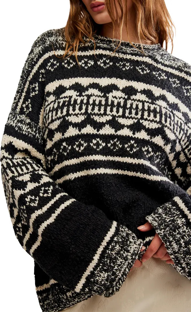 Dani Oversize Cotton Blend Sweater | Nordstrom