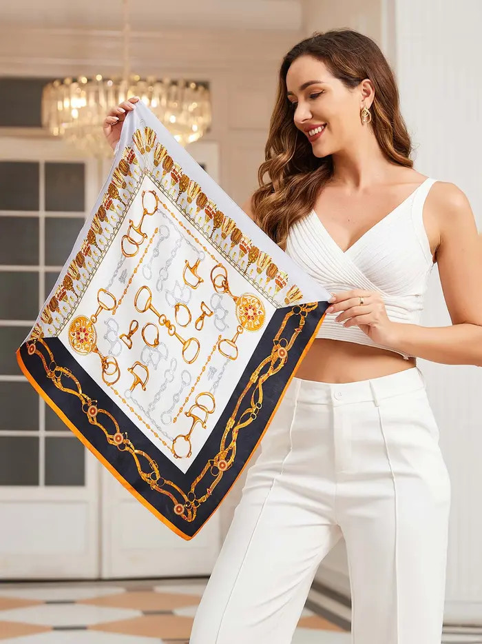 Pure Silk Printed Designer Square Scarf | Nordstrom