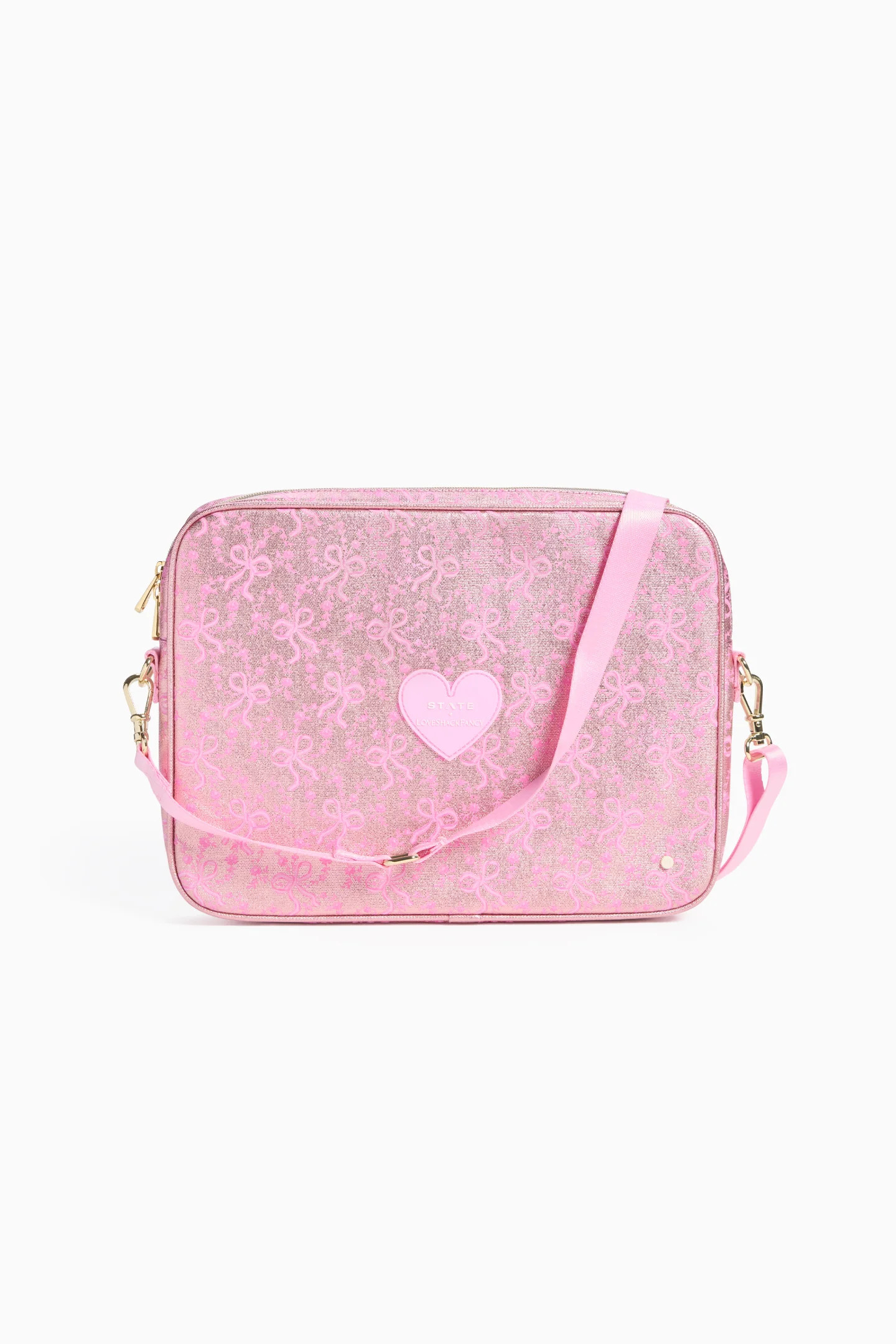 STATE x LoveShackFancy Metallic Bow Allen Laptop Case | LoveShackFancy