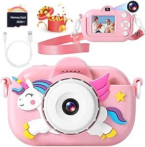 Kids Camera for Toddler Girls Boys Aged 3-9, YEEHAO 32MP Kids Toys Digital Camera for 3 4 5 6 7 8... | Amazon (US)