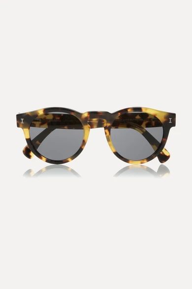 Illesteva - Leonard Round-frame Acetate Sunglasses - Tortoiseshell | NET-A-PORTER (UK & EU)