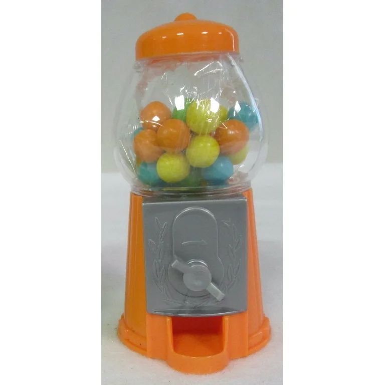 SCM Designs Orange Gumball Machine with Mini Gumballs .88 oz - Walmart.com | Walmart (US)