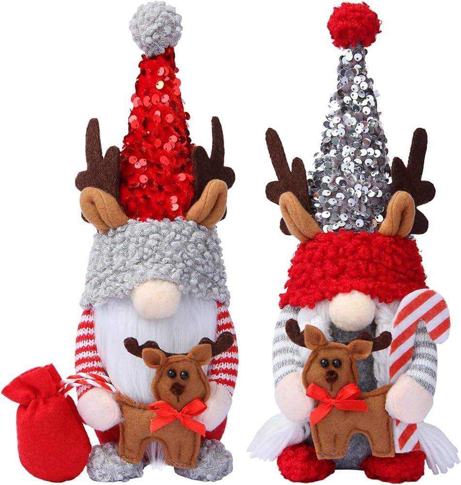 Eukynlre Christmas Gnomes Plush Decorations, Christmas Gnome Swedish Santa Tomte, Christmas Stuff... | Amazon (US)