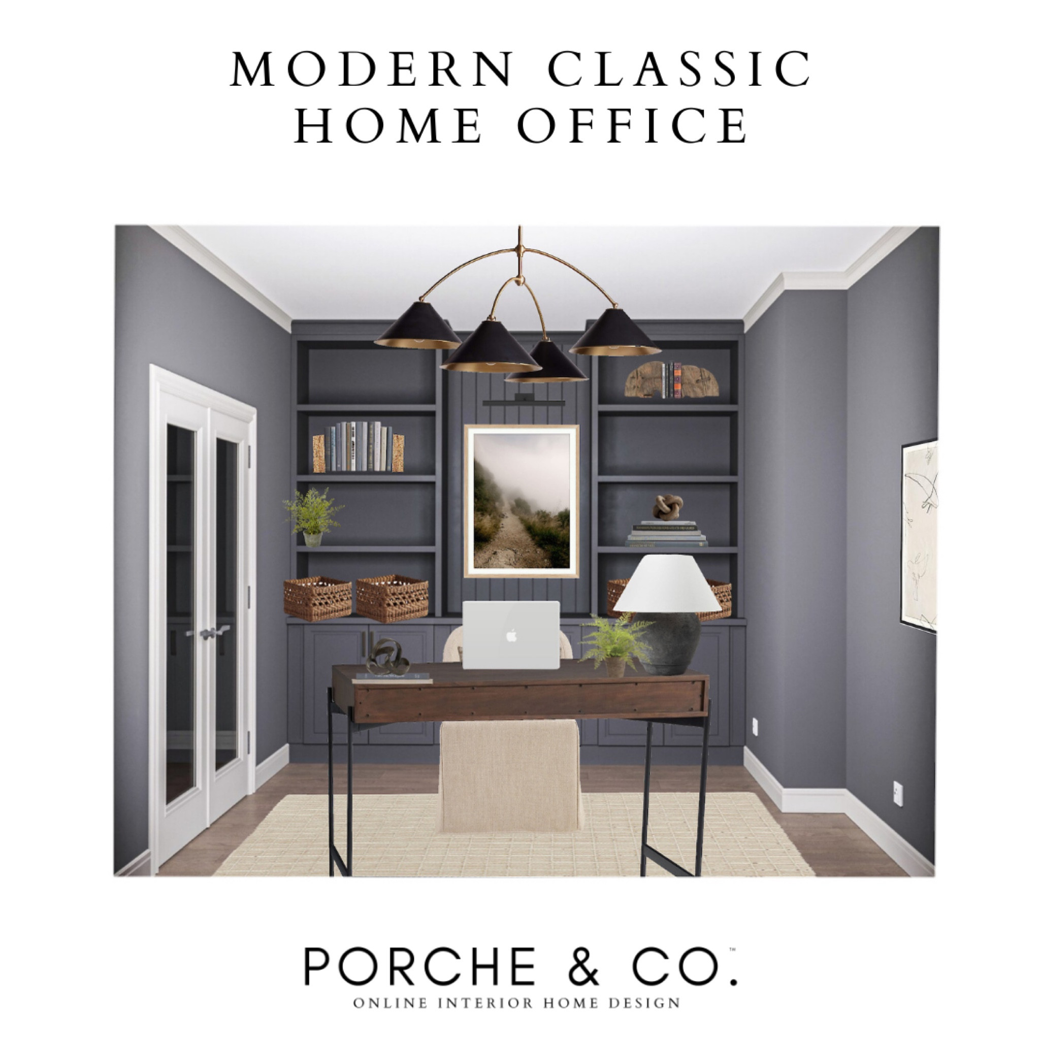 Home office, mood board, home office inspo, office decor, moody paint, study, office design, office furniture, desk, built ins 

#LTKhome #LTKSeasonal #LTKstyletip