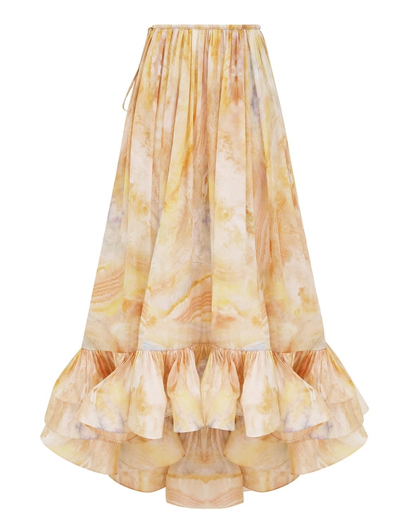 Balance Flounce Maxi Skirt | ZIMMERMANN (US, CA, EU, MENA)